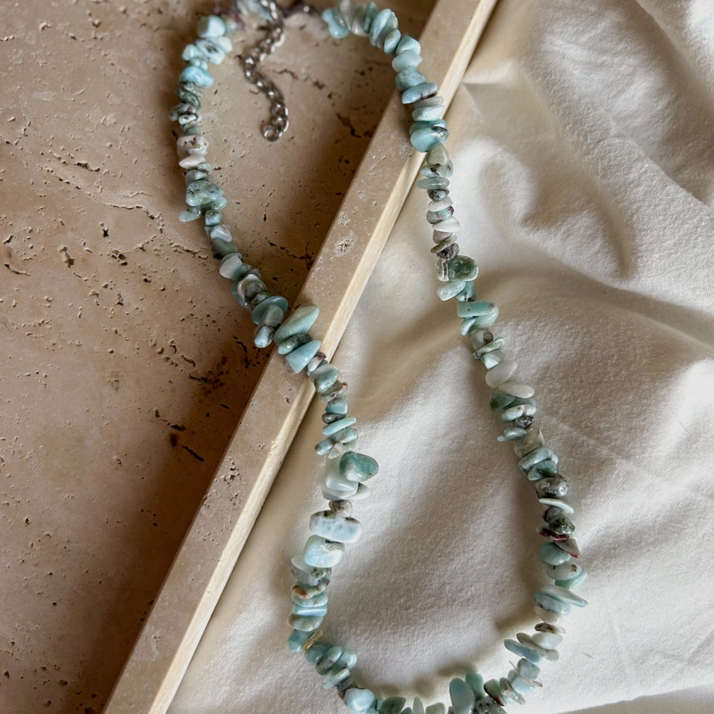 collana Chips Nic - Larimar